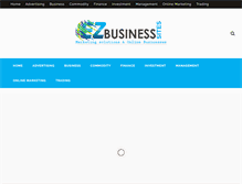 Tablet Screenshot of ezbusinesssites.com